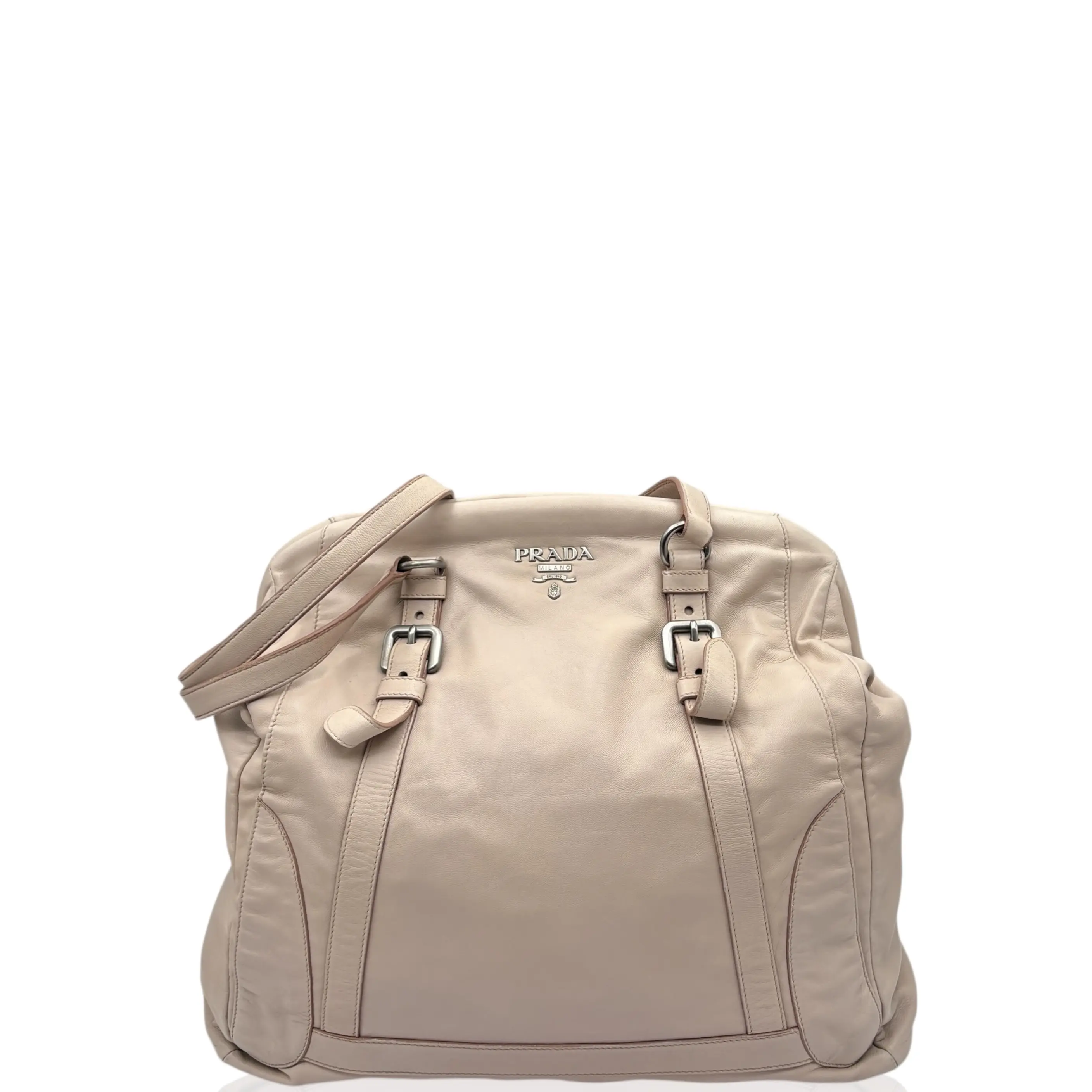 Pre-owned PRADA Leather tote bags Shopping Tote Nappa Pink (xd020626b3)