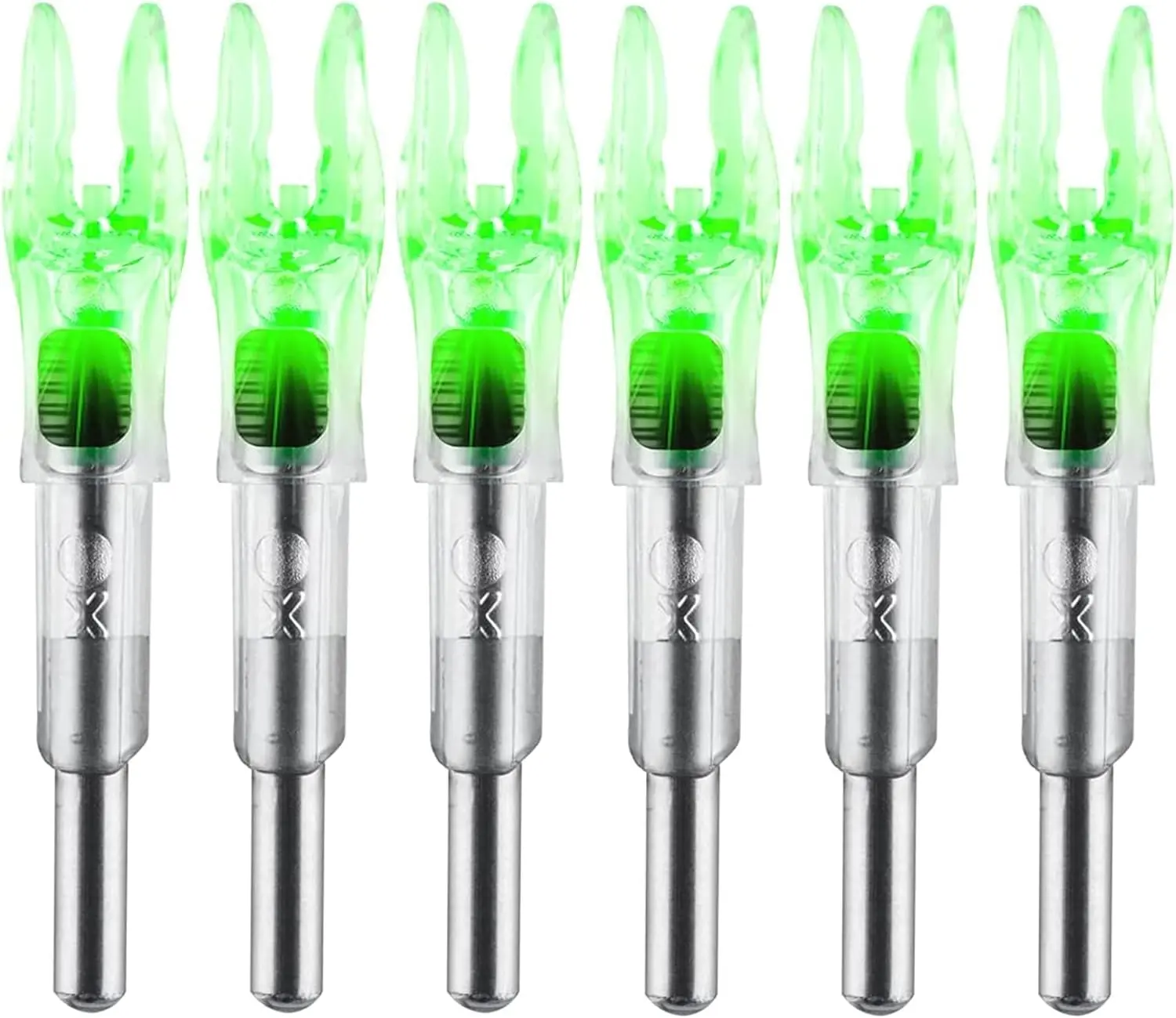 .242 Auto-Illuminating Lighted Arrow Nocks | Strike-Activated High-Visibility Glow for Night Archery