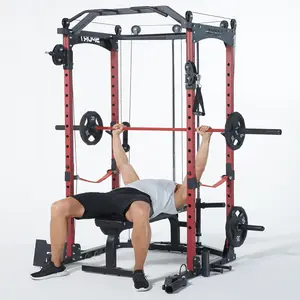 Power Cage , 2000lbs Multi-Function Squat Rack Power Cage with More Training Attachment for Home Gym