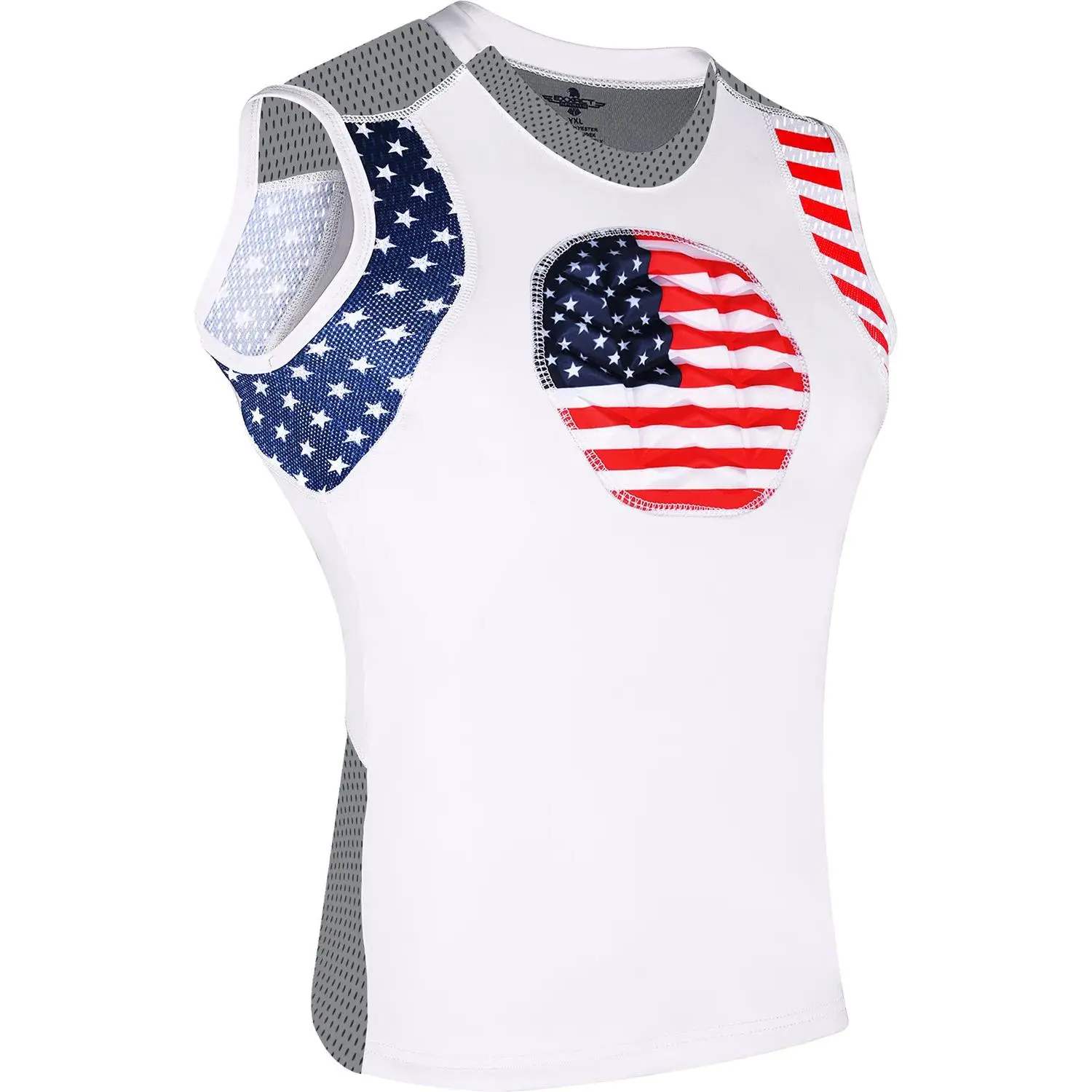 Exxact Sports Youth Baseball Chest Protector, Sternum Chest Guard, Baseball Chest Protector Youth Softball Chest Protector Girls Youth  (Patriot)
