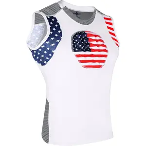 Exxact Sports Youth Baseball Chest Protector, Sternum Chest Guard, Baseball Chest Protector Youth Softball Chest Protector Girls Youth  (Patriot)