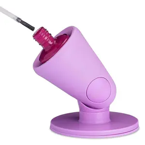 Nail Polish Bottle Holder Anti-Spill Tilted Bottle Stand with Suction Storage System for Fingernail Art Fingernail Painting, Nail Art Tools Nail Polish Accessories, Light
