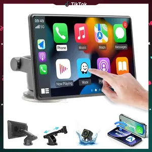 QPJ 2026 Upgraded Wireless Carplay with Suction Cup Bracket, Rear Camera, Suitable for All GM Cars