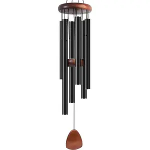 Retro 6-Tube Aluminum Wind Chime — Home Decor Hanging Ornament & Wall Art (Available in 3 Colors)