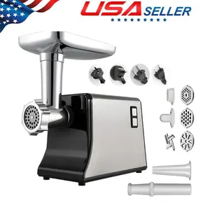 Electric Meat Grinder Heavy Duty, 800w Max, Stainless Steel Sausage Stuffer New