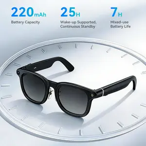 Quriov All-in-One AI Smart Glasses: 1200P Action-Ready Stability, Instant Voice Interpretation, 8MP Photo Quality, Photochromic Lenses for Seamless Indoor-to-Outdoor Transition, Gift for Tech Enthusiasts