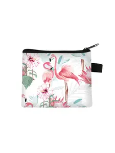 Women's Fashion Wallet with Flamingo Print, Portable Coin Purse for Daily Use, Perfect Gift for Friends, Casual Style, All Seasons