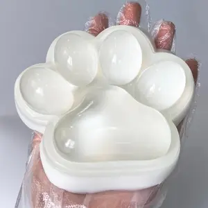 【2025 New】MOBECK Clear Cat Paw Squeeze Toys Taba Squishy Cat Paw Toy, Handmade Taba Squishy Big Cat Paw Silicone Squeeze Toys Fidget Toy for Stress Relief, Squishy Toys for Adults