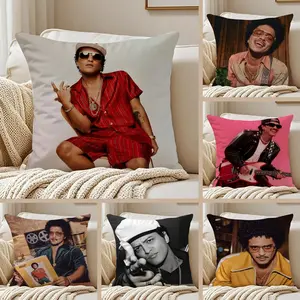 B-Bruno B-BarsS Pillow Case Cozy short plush cover made with breathable organic fabric double sided artwork and a sleek invisible zipper ideal for durable warm and stylish home setups