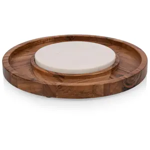 Toscana Charcuterie Platter with Marble Cheeseboard Insert