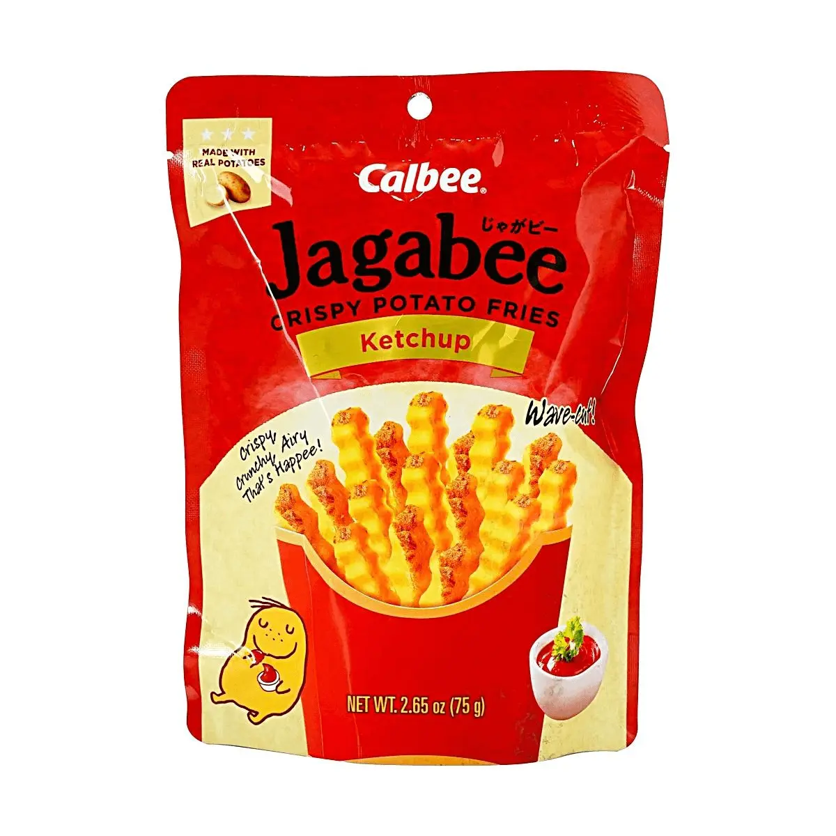 Calbee Tomato Potato Fries 75g - Crispy Original Potato Sticks, Popular Japanese Snack