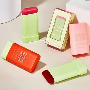 Pure Makeup On-the-Go Blush Stick Tinted Moisture Stick for Shadow Lips Cheek Creamy Long Lasting Natural Nude Multi-Use Moisturizing Wax No Blur
