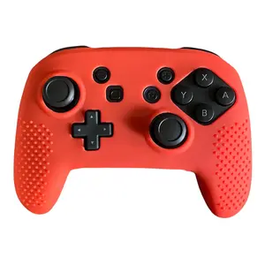 JenDore Red Anti-Slip Silicone Grip Cover Compatible with Nintendo Switch Pro Controller