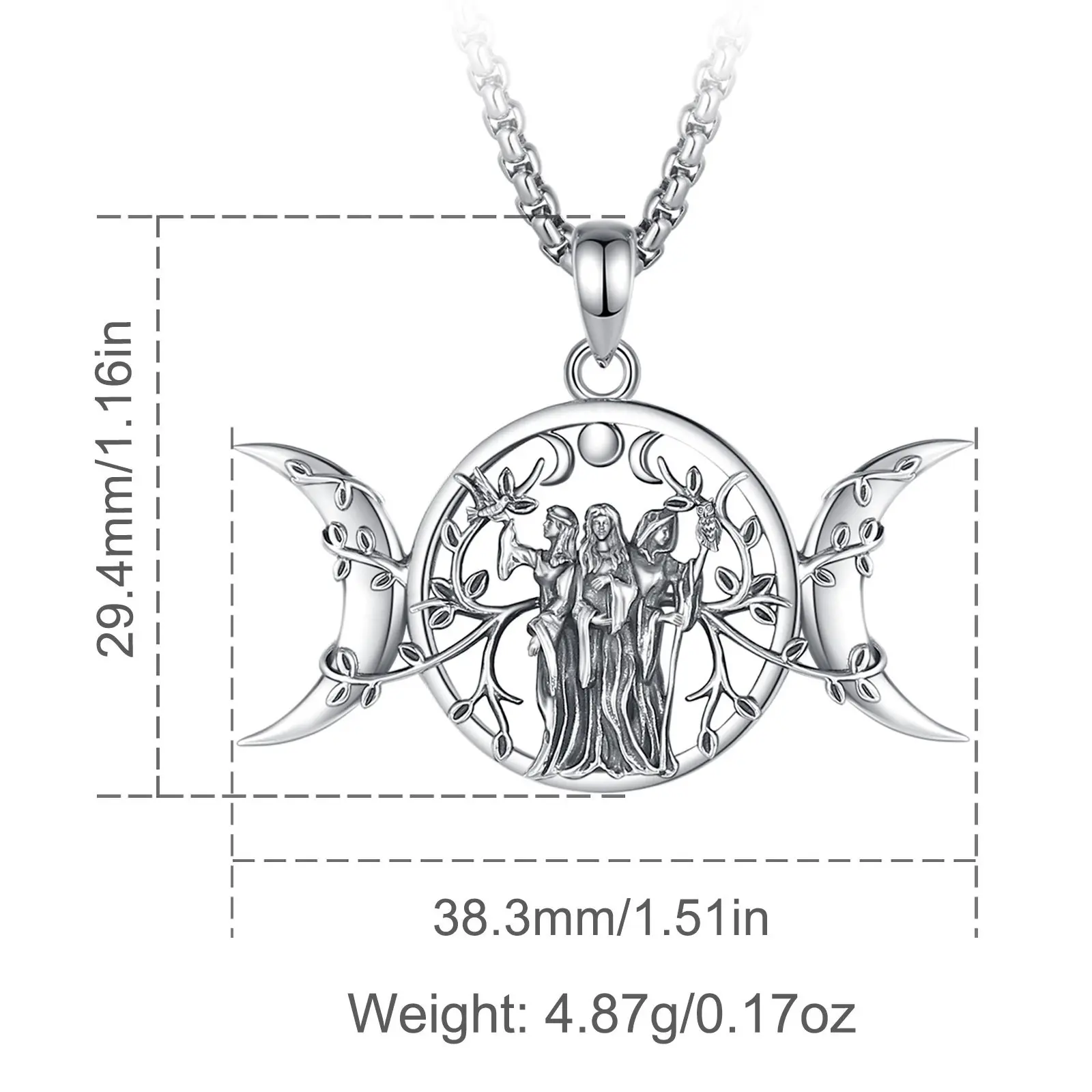 Dainty Phases Of The Triple Moon