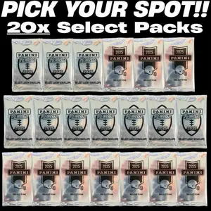 [20 Packs] Rando Team - 2025 Select Pink Packs & 2025 Select Lucky Envelope Packs - Pick Your Spot Break - Sports Football Trading Cards