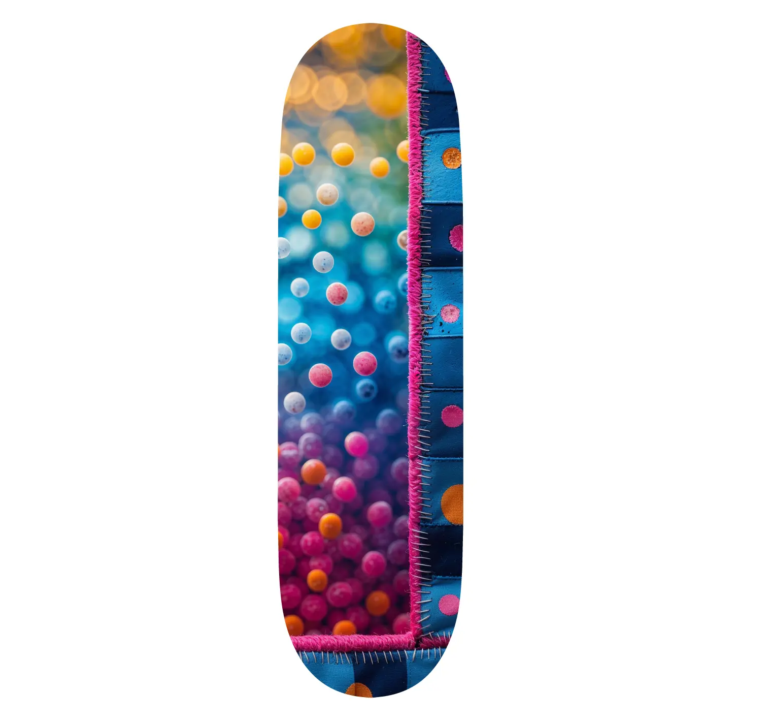 Foresight Custom Skateboard Deck - Psychedelic Design with Unique Features & High-Quality Construction, Available in Various Sizes