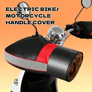Windproof Warm Handlebar Cover for Bikes/electric Vehicles/motorcycles, Reflective Strip for Night Safety, Keep Hands Warm! Motor Parts Accessories