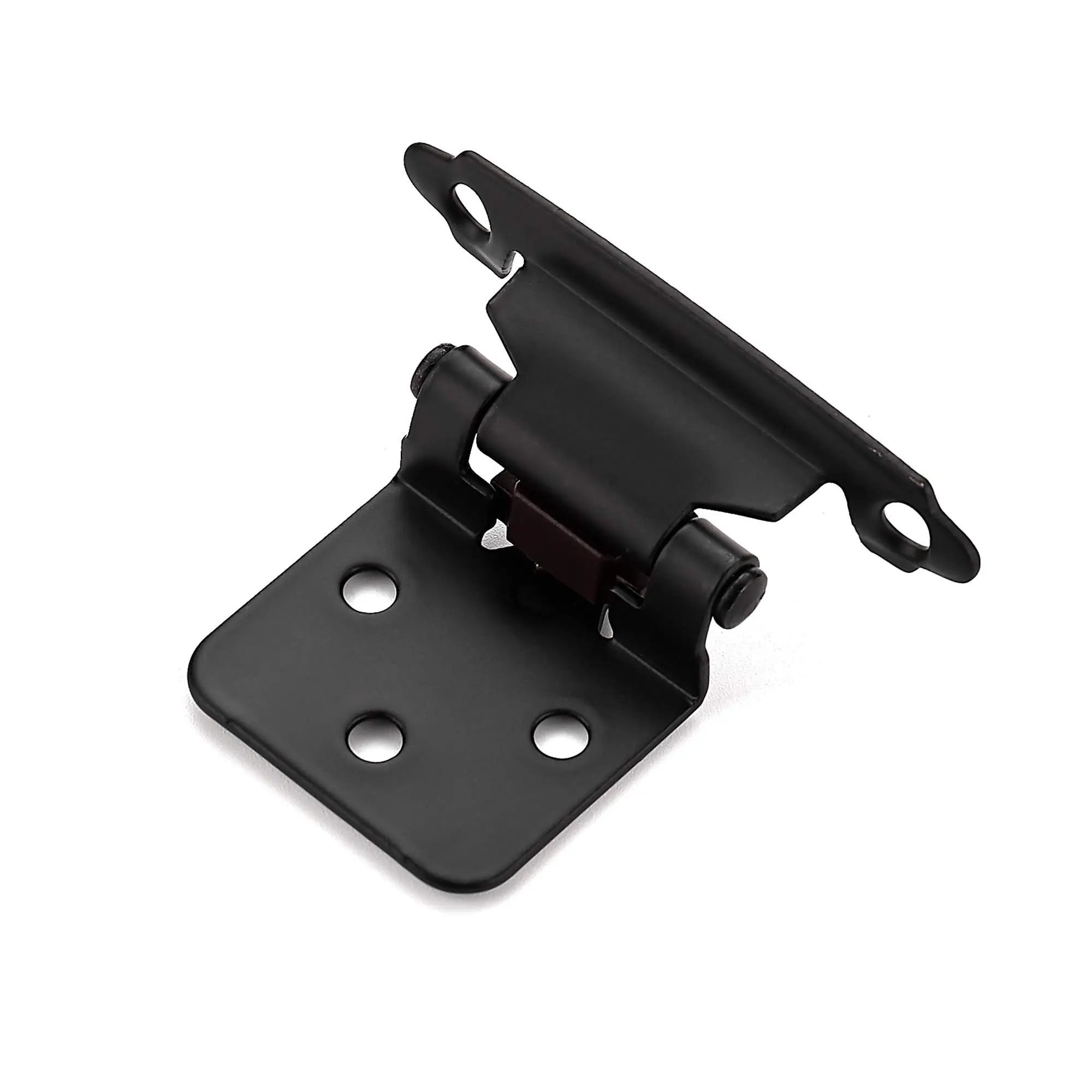 Ravinte 1/2'' Overlay Cabinet Hinges Semi-Concealed Cupboard Hinges Face Mount Cabinet Hardware Self-Closing Decorative Kitchen Cabinet Hinges with Door Bumpers