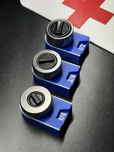 Thumbwheel Ratchet Holders - 1/4”, 3/8”, & 1/2” - Magnetic Tool Organizer for Toolboxes - Mechanic Organization