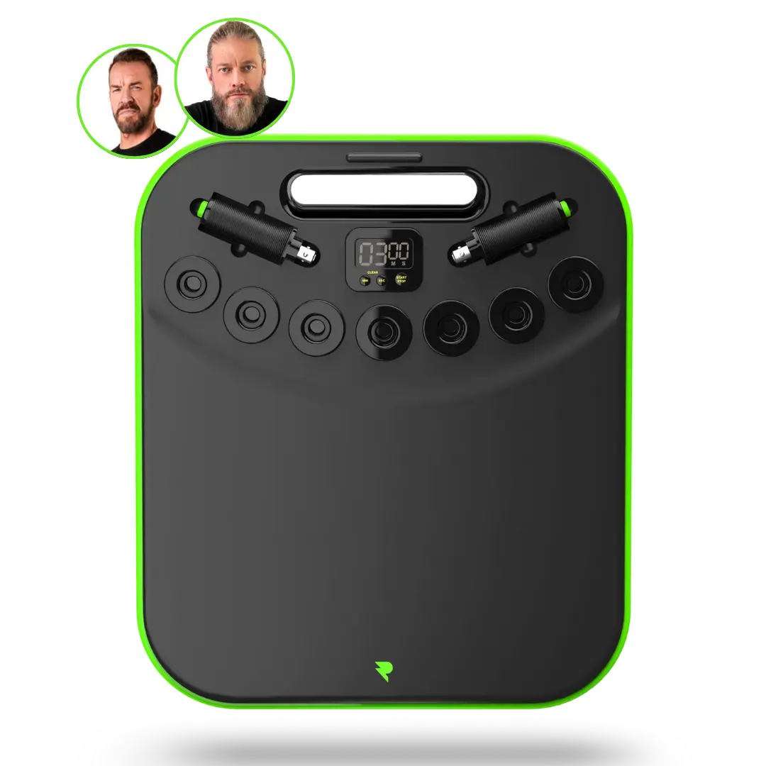 Portable Core Trainer Balance Board with Adjustable Handle Straps, Ergonomic Plank Tool with Digital Timer for Core Strengthening & HIIT Workout, Full Body Workout, Abs At Home, Compact, Portable Fitness Equipment, Anti-Slip Design, Ergonomic Handles, Tim