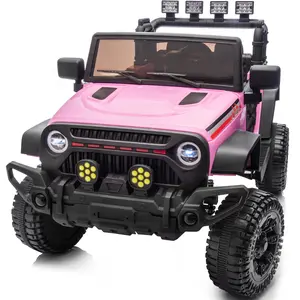 12V 4WD/2WD Kids Ride on Truck Car Electric Jeep with Remote Control & Lights for Boys Girls