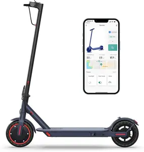AOPO Electric Scooter for Adults, 350W motor, top speed of 19mph, 36Vbattery, range of 18 miles, foldable e-scooter for adults, equipped with app control and dual braking system.