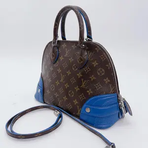 Pre-owned Louis Vuitton canvas Crossbody Bags Limited Edition Shiny Monogram Alma PM Bag
