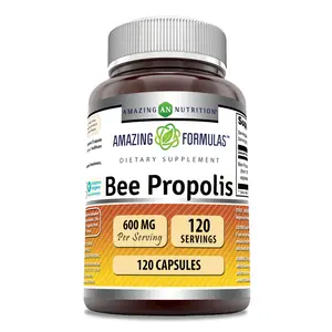 Amazing Formulas Bee Propolis Supplement | 600 Mg per Serving | 120 Capsules | Non-GMO | Gluten-Free | Made in USA