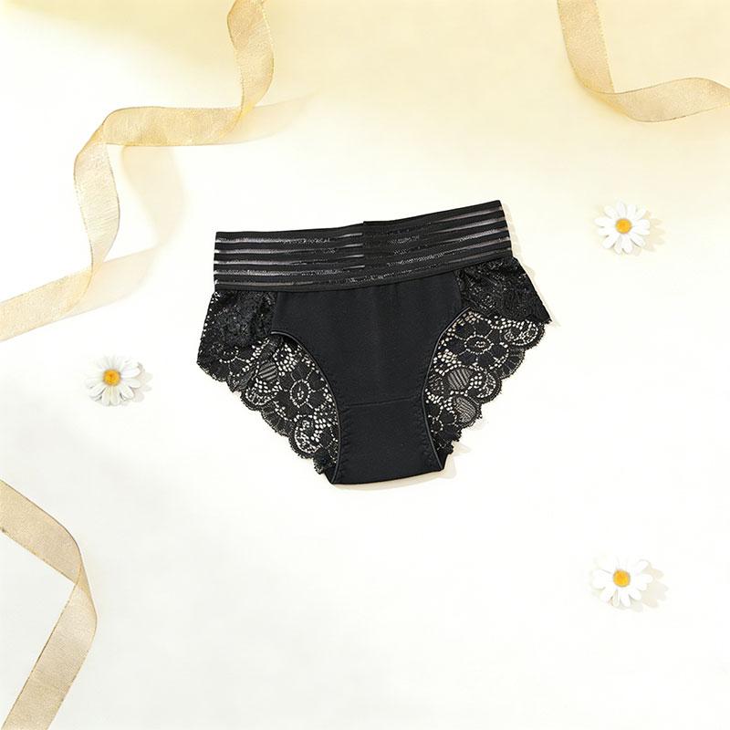 10pcs Women’s Sexy Lace Panties, Cutout Design, Skin-Friendly & Breathable, Butt-Lifting, Striped Waistband, Scalloped Edges, Triangle Style 10pcs Women’s Sexy Lace Panties, Cutout Design, Skin-Friendly & Breathable, Butt-Lifting, Striped Waistband, Scalloped Edges, Triangle Style