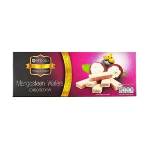 VFOODS Thai Mangosteen Wafer Rolls - Crispy Snack for Gifts & Parties (120g)