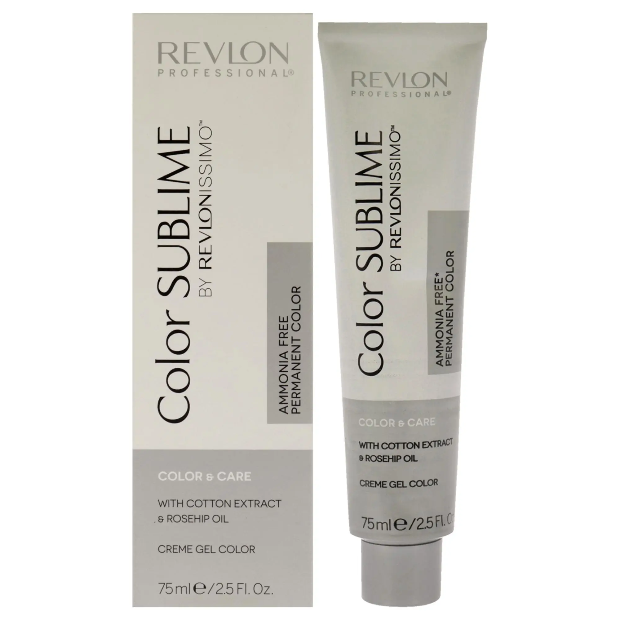 REVLON Revlonissimo Color Sublime Permanent Hair Color - Ammonia-Free Cream Dye, Shade 5.35 Light Amber Brown, Unisex, 2.5 fl oz