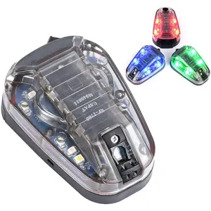 Waterproof Headlight Flashlight, Helmet-Mounted Signal Lamp with 4 Modes, Visible LED & IR Constant-On/Strobe Functions, Ladybird Survival Identification Light for Camping, Hiking