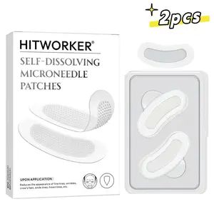 2pcs Self-Dissolving Microneedle Under Eye Patches, Gentle Fine Line Improvement, Daily Hydrating Moisturizing Skin Care for Eye Area, Hydrating Eye Treatments