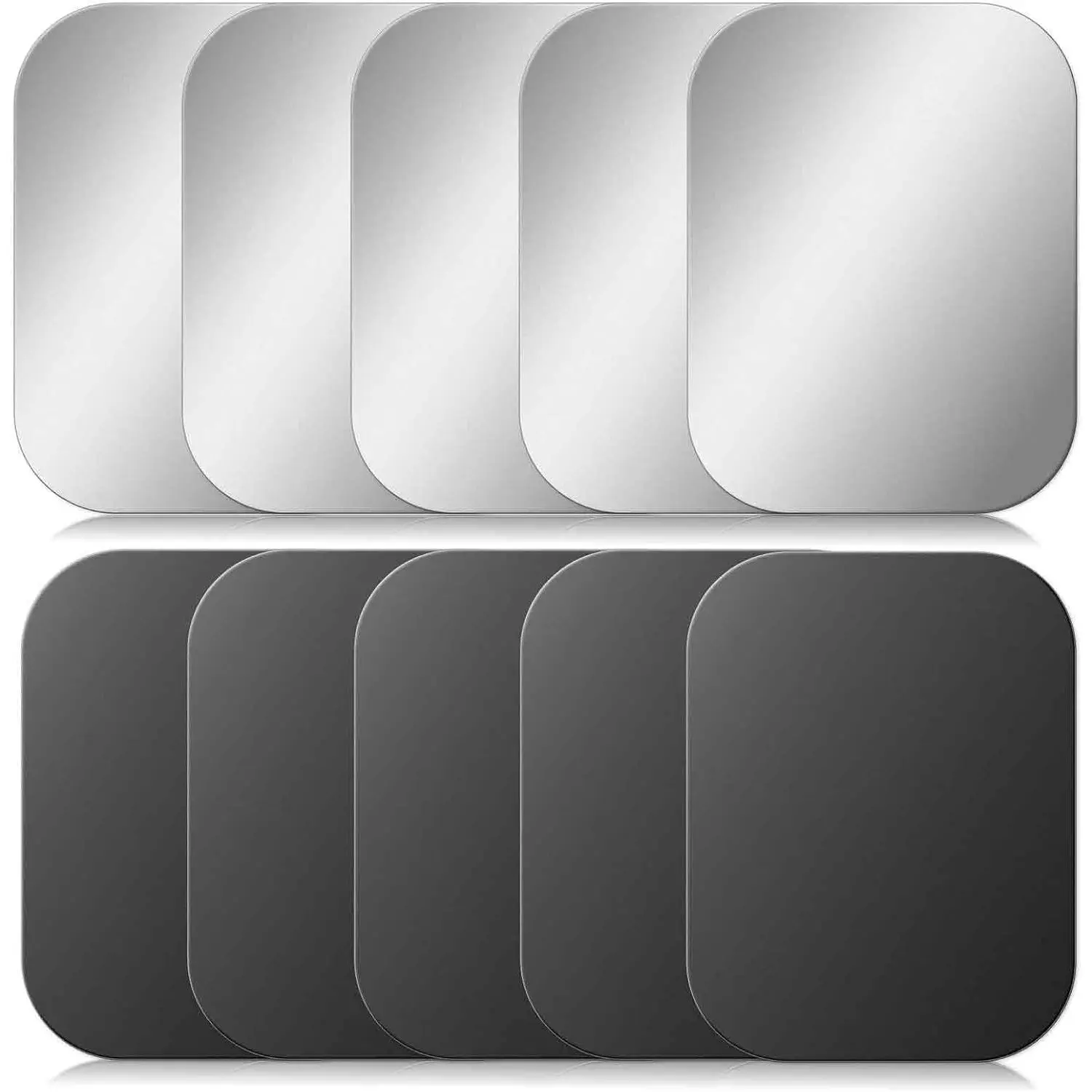 10 Pcs Adhesive Thin Plates (Compatible with Magnetic Mounts), Magnet Phone Mount, Metal Plates for Phone Case
