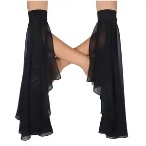Elegant Gothic Chiffon Sleeves with Detachable Gloves, Bell Sleeve for Weddings, Renaissance Market, Medieval Party, Gothic Fashion Accessories, Gothic Aesthetic