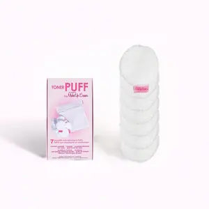 Cloud PUFFs 7pc Set - Non-absorbent, reusable & machine washable rounds for toner