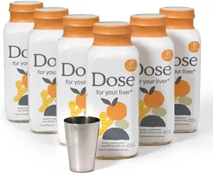 DOSE For Your Liver Cleanse Detox & Repair 16oz | Organic Milk Thistle Turmeric Dandelion Ginger Orange, Liver Support Supplement