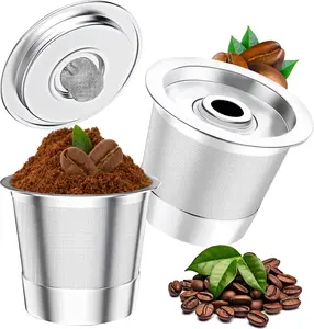 2 Pack Reusable K Cups for Keurig Coffee Pods, Stainless Steel Refillable K Cups for Keurig 1.0 | Reusable Coffee Pods Mental Eco-Friendly & BPA-Free