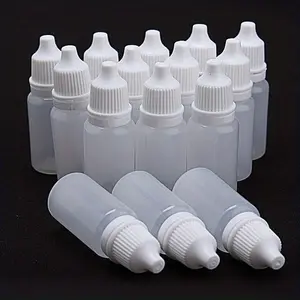 25pcs/50pcs/100pcs Refillable Squeezable Dropper Bottles for Eye Liquid - Travel Essentials