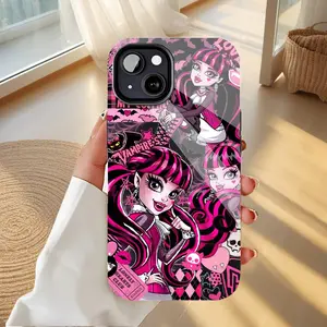 Monster High Draculaura Gothic Cartoon Mobile iPhone Case, Heavy - Duty Dual - Layer PBT+TPU Protective Case, Works with iPhone 16/15/14/13/12/11 Pro Max/Plus