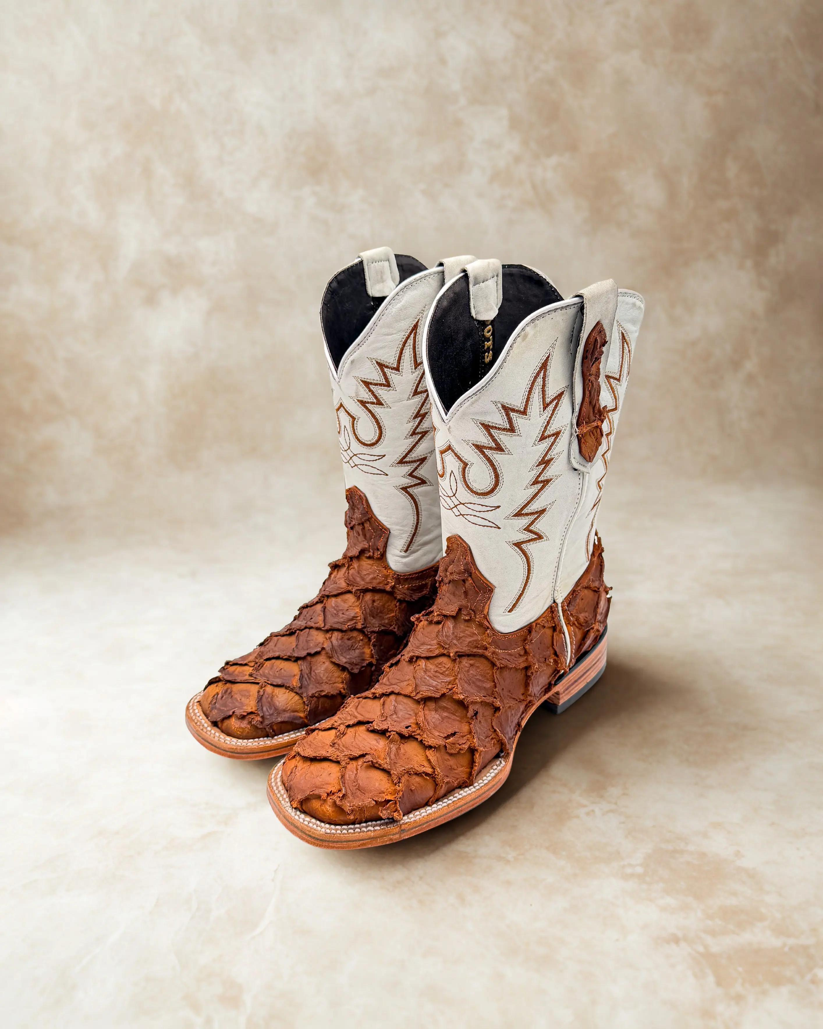 COGNAC PIRARUC U  BASS FISH | MEN'S COWBOY BOOTS