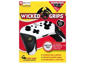 Wicked-Grips™ Nintendo Switch Pro / High Performance Controller Grips - Retail w/ Thumb Grips Combo  (Controller NOT Included)