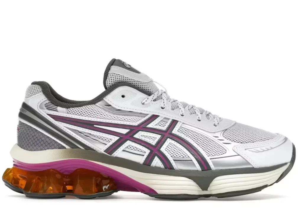 ASICS Gel-Kinetic Fluent White Truffle Grey