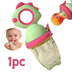 1pc fruit and vegetable feeder, push-type feeding, for chewing and enjoying juice, Cute, Newborn, Care