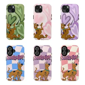 Green Scoopy Doo Cartoon Phone Case,for iPhone 16 15 14 13 12 11 17Pro Max,for Samsung S25 S24 S23 S22 Ultra,Protective Cover For Fan Christmas/birthday Gift For Her/Him