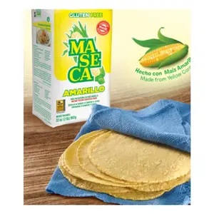Maseca Amarillo Gluten Free Yellow Corn Tortillas 2 libras Made from Maize Amarillo Perfect for Tacos & Burritos