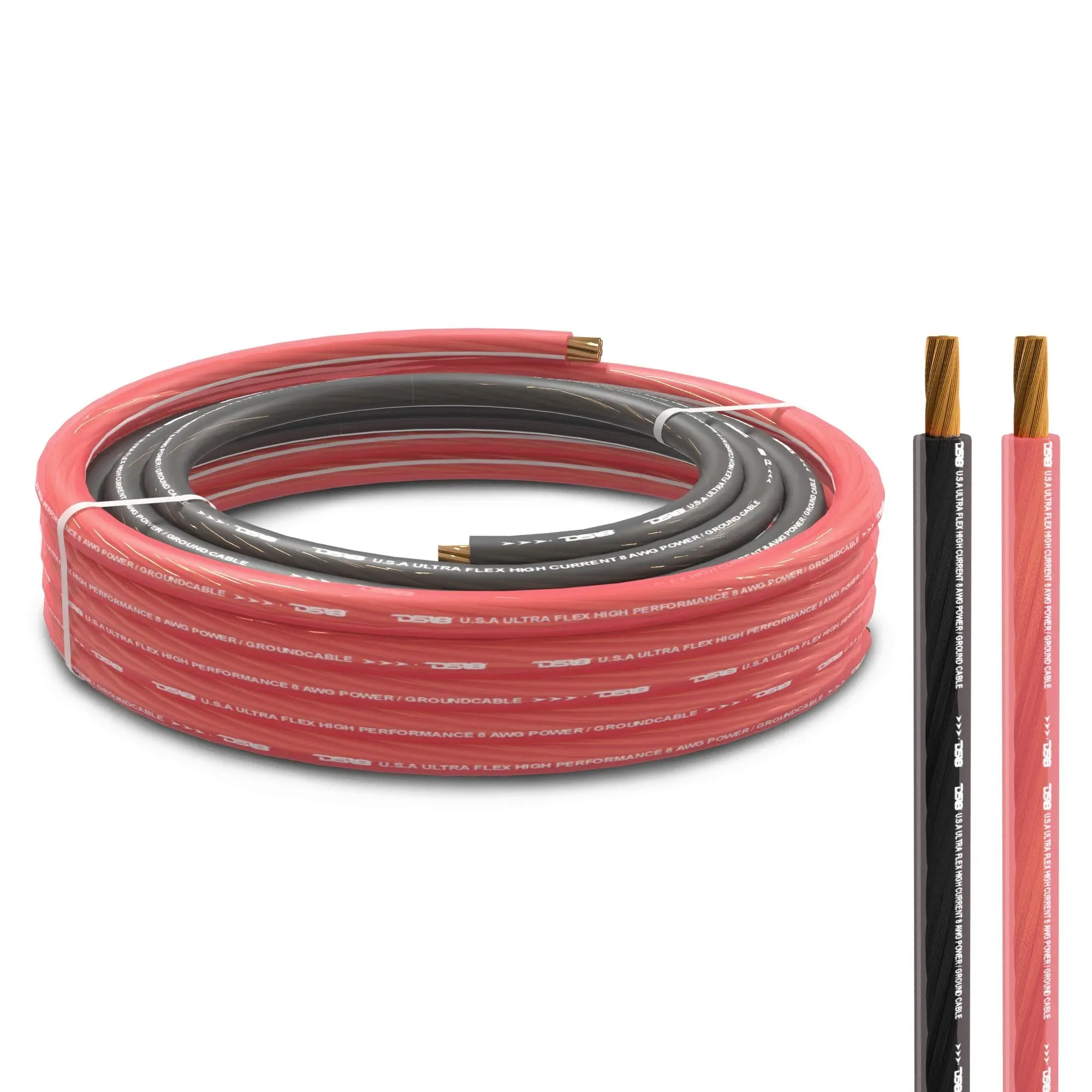 4-GA Ultra Flex Power Wire 5ft Black And 20ft Red