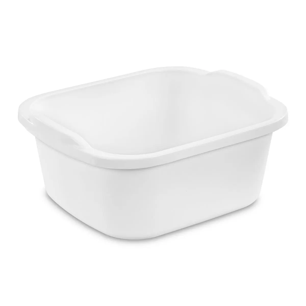 Tribello Plastic Wash Tub Dishpan Basin and Foot Bath for Soaking Feet, Laundry Hand Wash Bucket, Dish Pans for Washing and Storage Cleaning Supplies - 12 Quarts - Heavy Duty - Made in USA