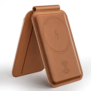 2026-Magntic Wallet for IPhone, Works with Find My, Strongest Magnetic Wallet for Phone Wallet with Adjustable Stand, Wallet Tracker, multi-Cards Holder, Vegan Leather, Black phone wallet Camera Blue Smartphone Cellphone