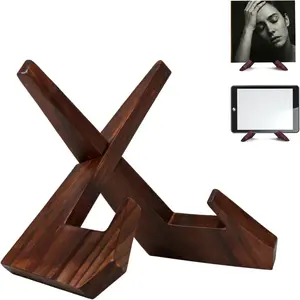 Now Spinning Vinyl Record Stand, No Drill Desk Room Decor Record Holder, Holds 4 Records Multi Album Display, Vintage Record Display Stand for Turntable & Music Lovers
